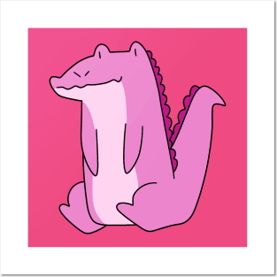 Pink Alligator Posters and Art